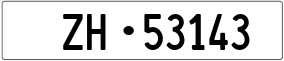 Trailer License Plate
